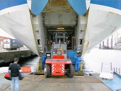 Emptied rubbish containers getting on board again