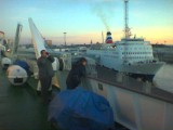 Die Fantaasia läuft mit einigen FINNJET-Passagieren aus(18.06.2004) Photo: Martin Rogge