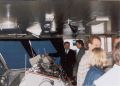 Click for Fullsize. (694 x 502) Finnjet's bridge with Captain Sjölund in 1996. Photo: Martin Rogge