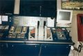 Click for Fullsize. (800 x 543) Finnjet's bridge in september 1997. (14.09.1997) Even if they have throttles on the bridge, any speed changes in higher speeds have to be requested from the engine control room. Photo: Jens Trotzky