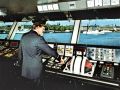 Click for Fullsize. (800 x 600) FINNJET's bridge as seen in 1977. I think it's not really hard to see in which harbour the ship is! ;) Photo: Finnlines