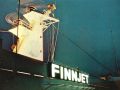Click for Fullsize. (800 x 600) The ship's name this whole site is about as seen from the portside bridge wing in 1977! Photo: Finnlines