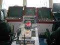 Click for Fullsize. (800 x 600) Finnjet's center console on the bridge. Note the plain car radio there ;). Photo: Mathias Saken