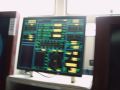 Click for Fullsize. (800 x 600) The new center screen on Finnjet's bridge. (20.09.05) Photo: Martin Rogge