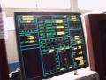 Click for Fullsize. (800 x 600) The new center screen on Finnjet's bridge. (20.09.05) Photo: Martin Rogge