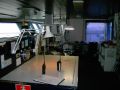 Click for Fullsize. (800 x 600) The chart table on Finnjet's bridge. Photo: Mathias Saken