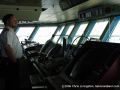 Click for Fullsize. (800 x 600) Captain Juha Rautavirta on the bridge of Finnjet in Baton Rouge. Photo: Chris Livingston