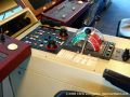 Click for Fullsize. (800 x 600) The center console with Finnjet's thrust levers. Photo: Chris Livingston