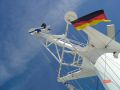 Click for Fullsize. (800 x 600) German and Finnish flags. Photo: Paul Byrne