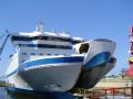 Click for Fullsize. (800 x 600) FINNJET docked in Finnyards Rauma in 2005. Photo: Tero Reingoldt
