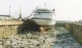 Click for Fullsize. (399 x 234) Finnjet drydocked in the 90s. Photo: Arian Ainesjärvi