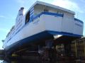 Click for Fullsize. (667 x 500) Finnjet drydocked in Rauma. Photo: Jani Ahvenainen