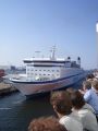Click for Fullsize. (600 x 800) Finnjet leaving Rostock as seen from Superfast VII in August 2004. Photo: André Bengel