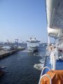 Click for Fullsize. (600 x 800) Finnjet leaving Rostock as seen from Superfast VII in August 2004. Photo: André Bengel