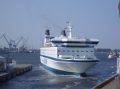 Click for Fullsize. (800 x 599) Finnjet leaving Rostock as seen from Superfast VII in August 2004. Photo: André Bengel