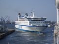 Click for Fullsize. (800 x 599) Finnjet leaving Rostock as seen from Superfast VII in August 2004. Photo: André Bengel