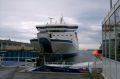 Click for Fullsize. (800 x 531) Finnjet at Rostock's quay 31 shortly before departure to Rauma in 2005. Photo: Helge Kleinschmidt
