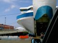 Click for Fullsize. (800 x 600) FINNJET by car: Entering the ship in Rostock. Photo: Mathias Saken