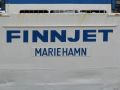 Click for Fullsize. (800 x 600) The ship's name in the characteristic letters and it's homeport where Finnjet has never been.. Photo: Sami Koski