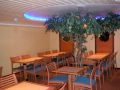 Click for Fullsize. (800 x 600) Artificial Orange trees among other special decorations and colours give the Seaside Café a warm and nice atmosphere! (August 2004) Photo: Ilja Berunenko