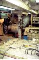 Click for Fullsize. (530 x 800) GTS FINNJET's special engine room as seen in June 2003. On the right you can see both gearings and further away you can once more see the exhaust pipe of the port engine. Photo: Martin Rogge