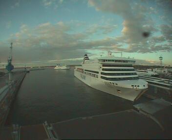 Ankunft in Tallinn heute Abend. Foto: Port of Tallinn Webcam
